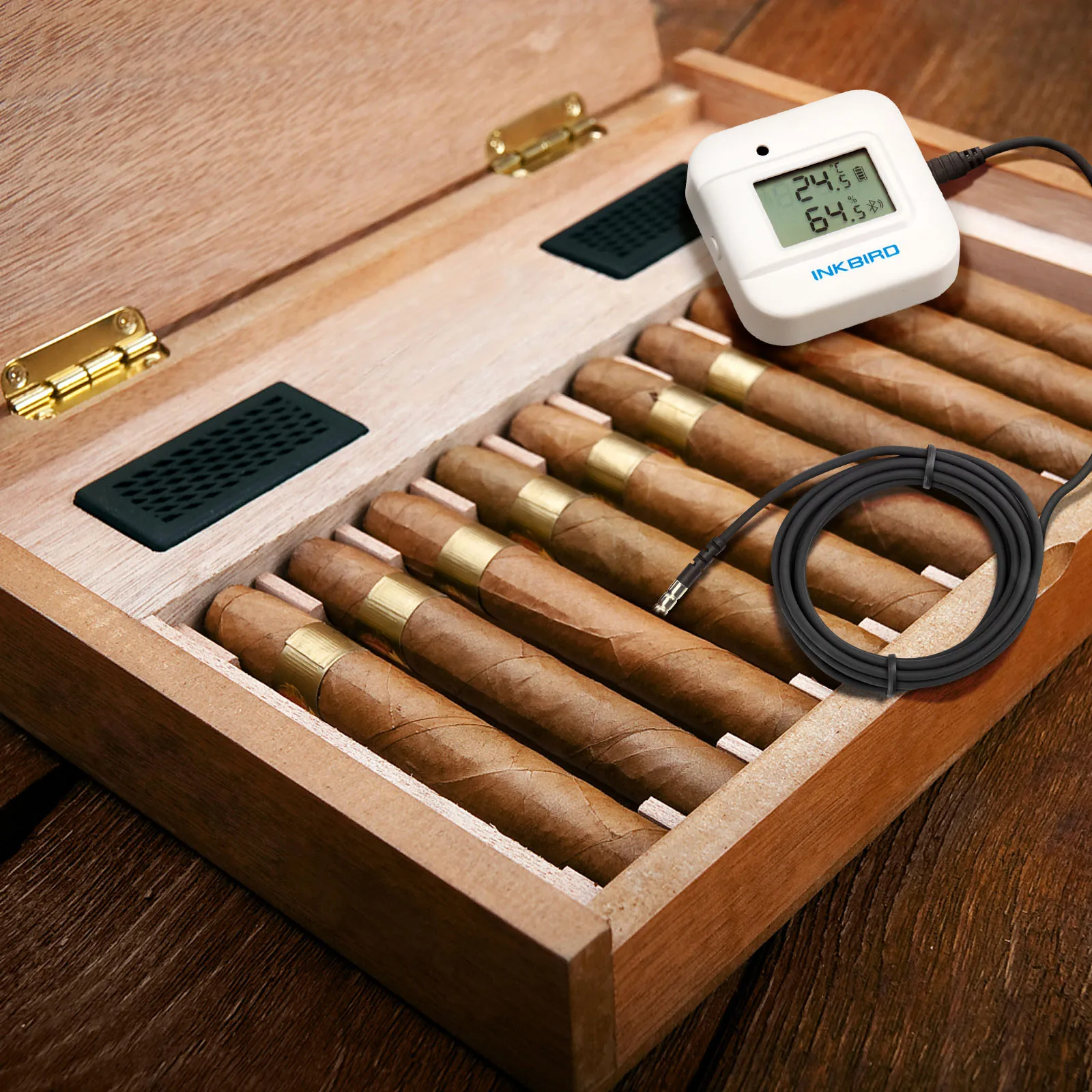 com alertas sensor de temperatura externo para