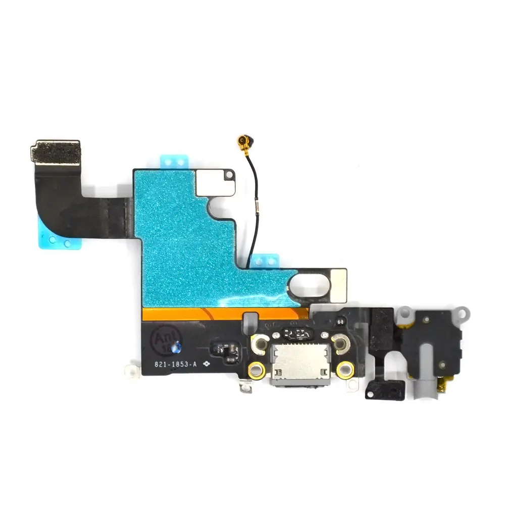 official original charging port flex for iphone 6 6s 7 8 plus x usb plug dock connector with mic cable mobile phone parts free global shipping