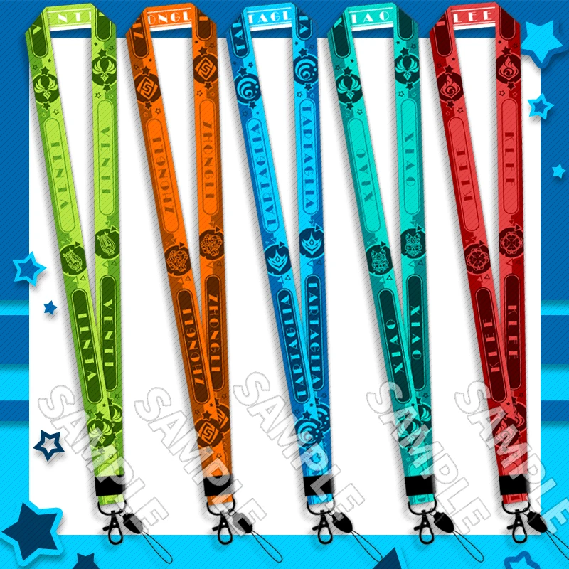 

Брелок для ключей Genshin Impact Venti tataglia Zhongli Xiao Klee, аксессуар для косплея