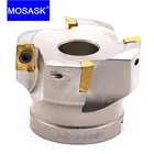 Концевая фреза MOSASK BAP400R 40, 50, 63 мм, из стали с ЧПУ, Прецизионная, с прямоугольным зажимом, APMT 1604, торцевая фреза