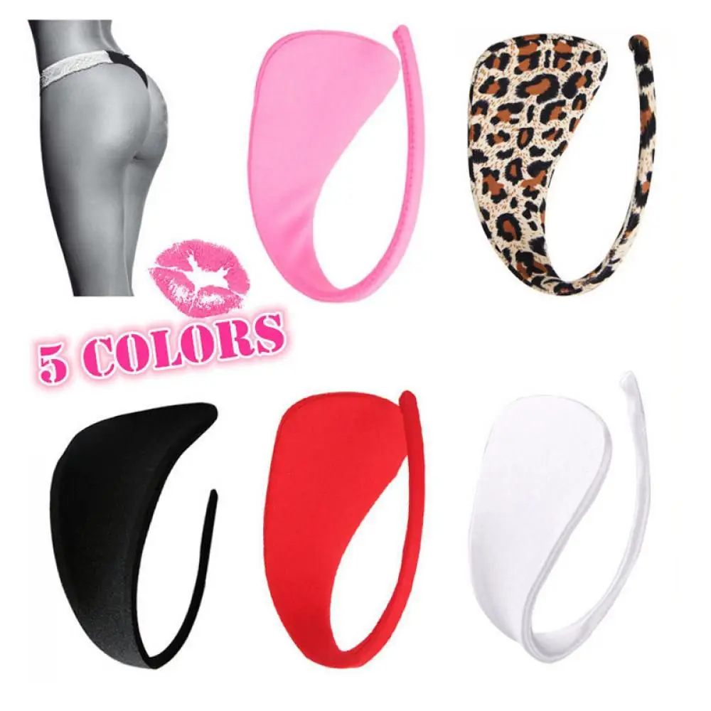 Сексуальные Невидимые стринги C-String нижнее белье однотонные леопардовые трусики