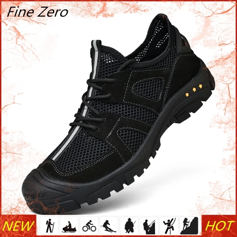 Мужские тактические походные ботинки дышащие водонепроницаемые для отдыха на