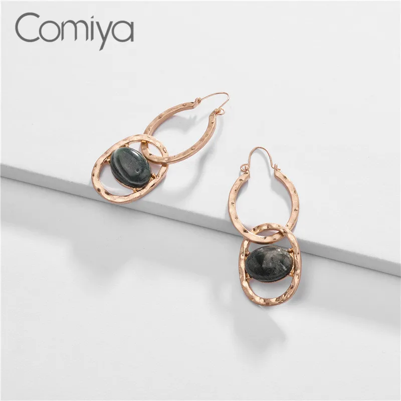 Серьги капли Comiya длинная винтажная бусина подвеска золотого цвета Brincos цинковый