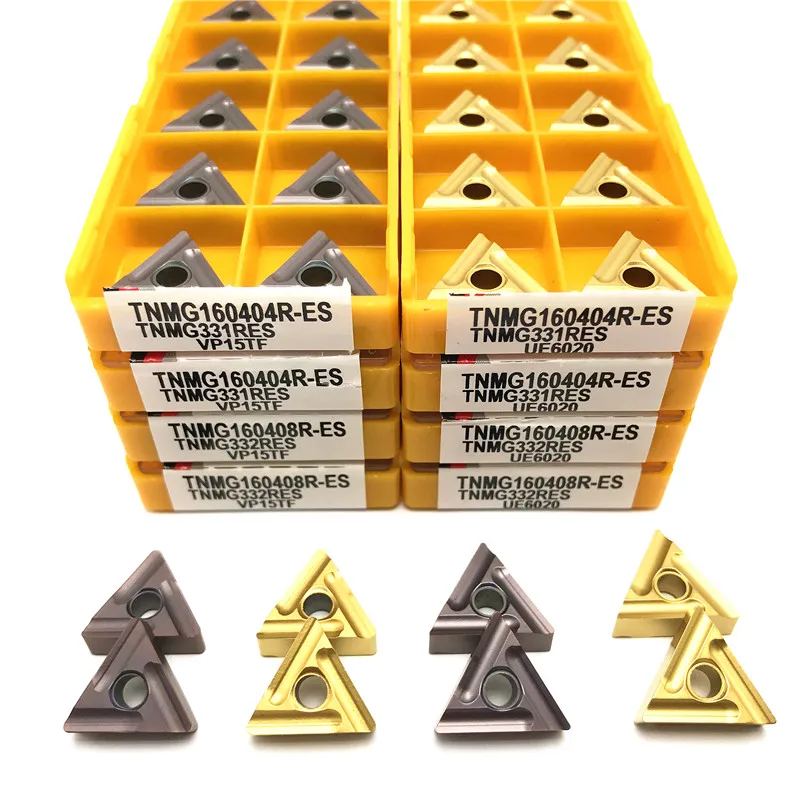 

Carbide insert lathe tools TNMG160404R TNMG160408R ES UE6020 VP15TF xternal Turning Tools turning insert CNC Cutting tool TNMG