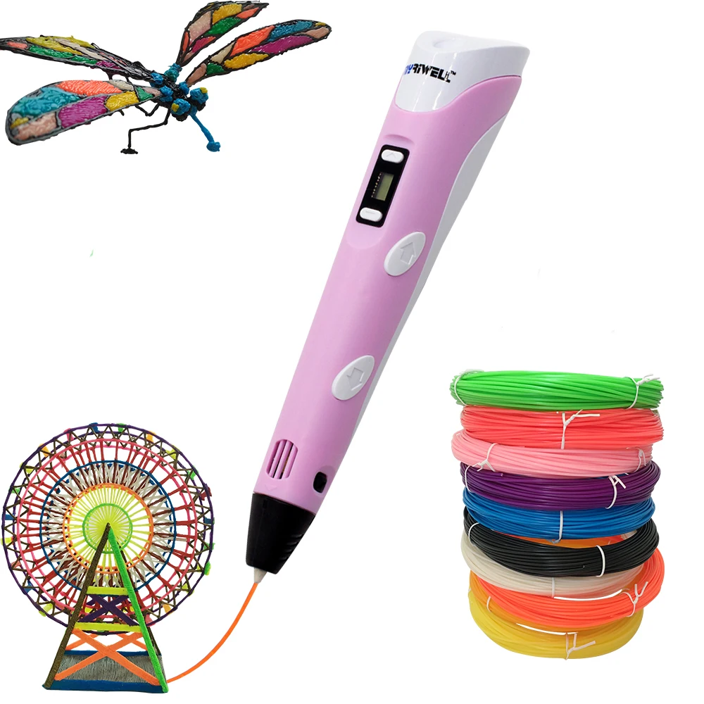 

Myriwell 3D Pen Original DIY 3D Printing Pen With ABS/PLA 100M 200M Filament Creative Toy Gift For Kids Design Drawing