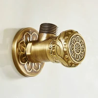 zgrk brass angle valve water control valve antique water tap shower diverter valve bathroom water fill valve