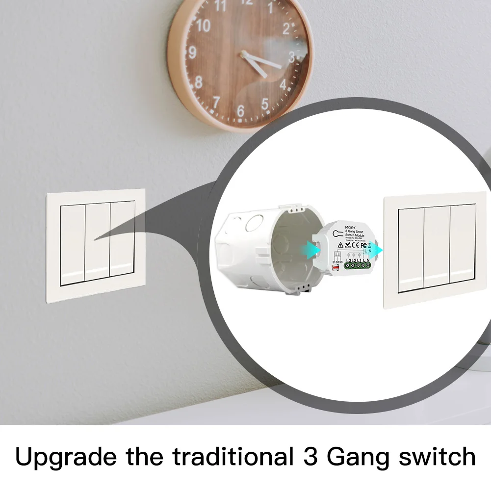 GERMA Мини DIY WiFi умный светильник переключатель 3 банды 1/2 пути модуль Smart Life/Tuya