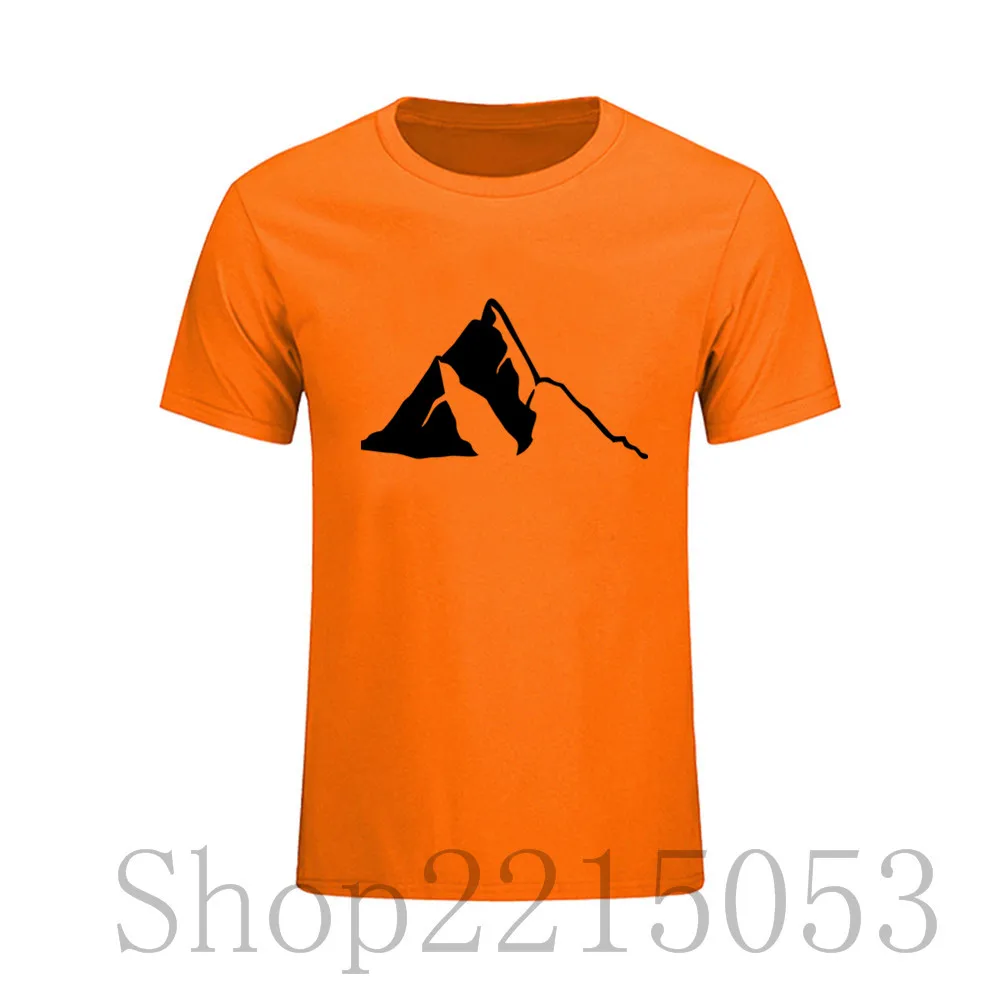 Молодежная Футболка с коротким рукавом Мужская футболка горами рекламный дизайн