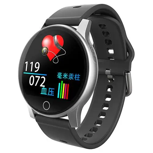 Серебристый R2 Смарт-часы ECG+ PPG Bluetooth 5,0 браслет sphygmometer трекер активности для Android huawei Honor телефон Мужские Женские умные часы - Цвет: Серебристый