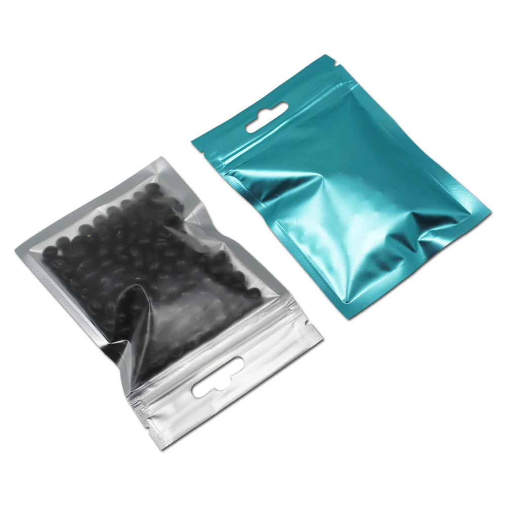 

100Pcs/Lot Clear Plastic Pouches Aluminum Foil Mylar Resealable Zipper Ziplock Bags For Electronic Accessories Packaging