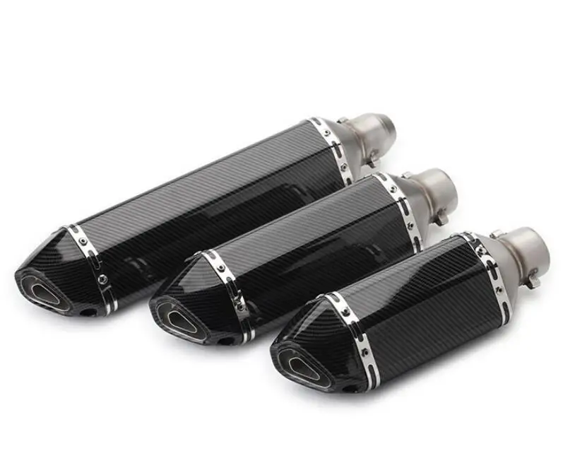 

51MM Universal Motorcycle Exhaust Pipe Muffler Racing Escape exhaust Moto For yamaha r15 tmax 500 FZ6 CB400 er6n cb650