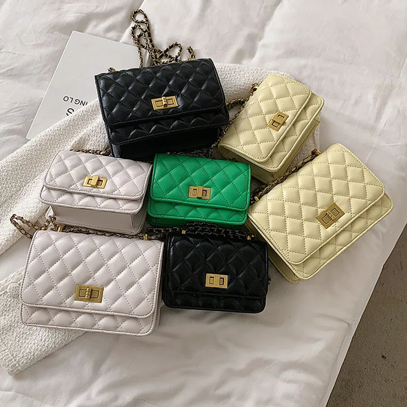 

Fashion Brand Plaid Shoulder Bag For Women Pu Leather Crossbody Bag Ladies Small Flap Purse Handbag Design Bigs Messenger Bags