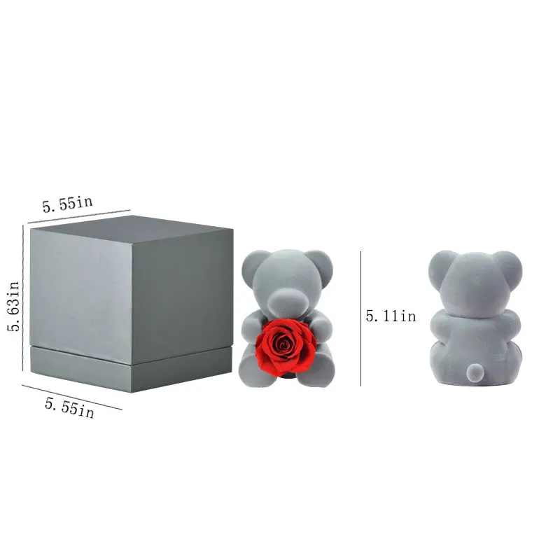 Конфеты красные свежие розы медведь Тедди с качественной подарочной коробкой