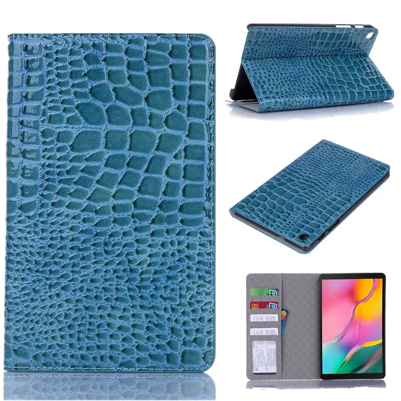 Crocodile Pattern PU Learher Case For Samsung Galaxy Tab A 8.0'' 2019 S Pen Cover SM-P200 SM-P205 Funda Capa | Компьютеры и