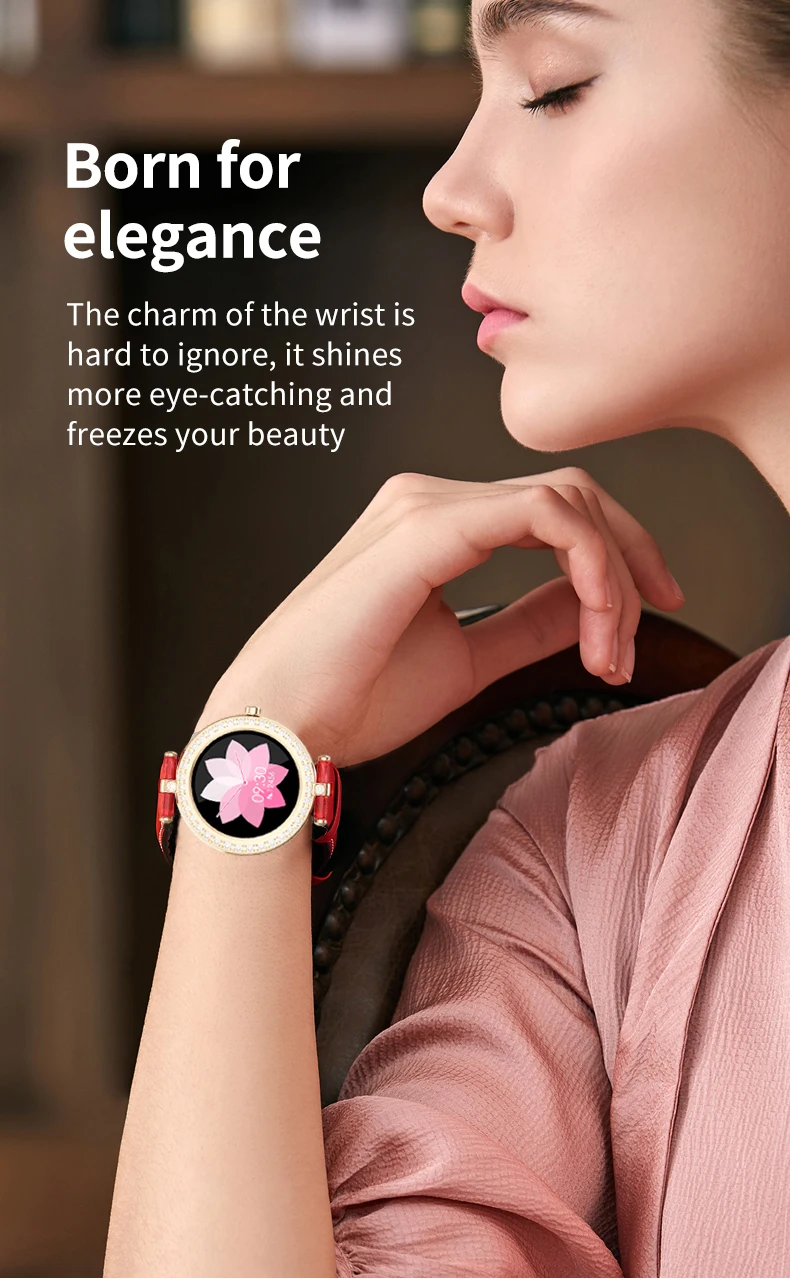 

Couple Crystal Smart Watch Women Men Heart Rate Blood Pressure Sport Multi-function Watch fitness tracker Fashion smartwatch Box