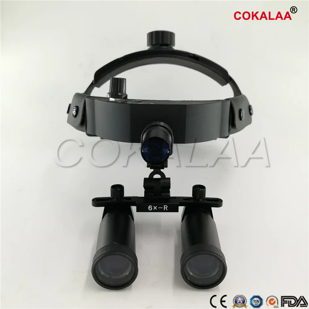 

High Quality 6X Optional Surgical loupes with High brightness Medical Surgical Dental Headlight