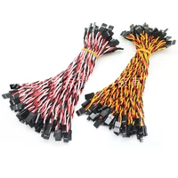 100 pcslot 10153050100cm servo extension cable 30 60core for futaba jr anti interference servo for rc helicopter part