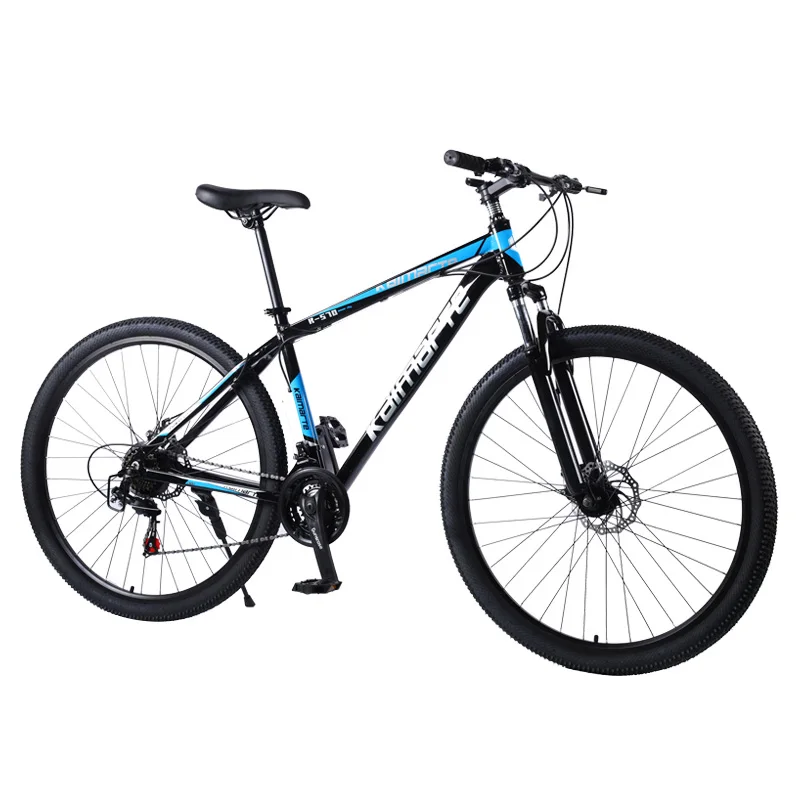 24speed Black blue 29 дюймов 21/24/27 переменная скорость двойной дисковый тормоз Горный велосипед рама из алюминиевого сплава для взрослых Студент горный велосипед - Цвет: 24speed Black blue