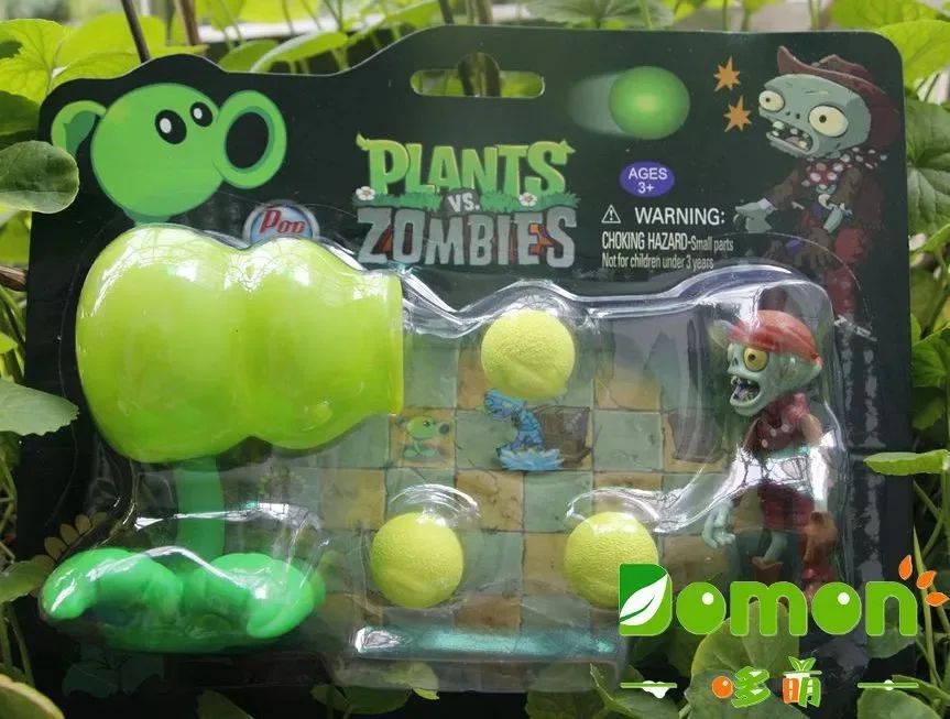 Peashooter ПВХ экшн-фигурки новая популярная игра Plants vs Zombies 5 стилей игрушки для детей