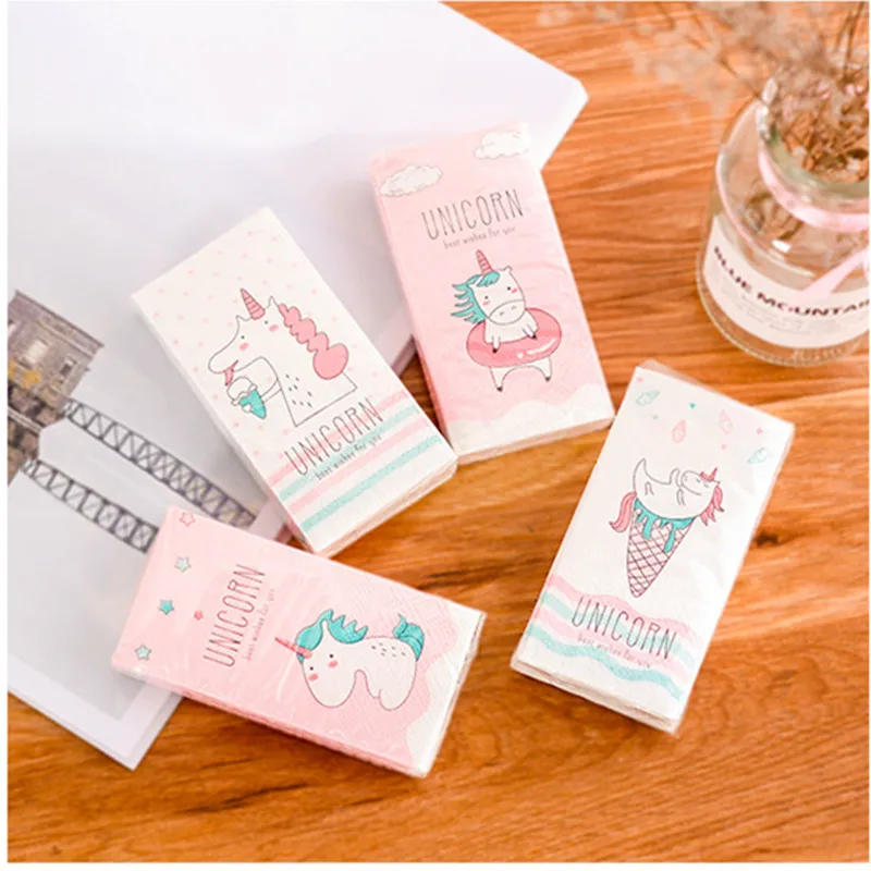 Бумажная салфетка в виде единорога из 100% натурального дерева 4