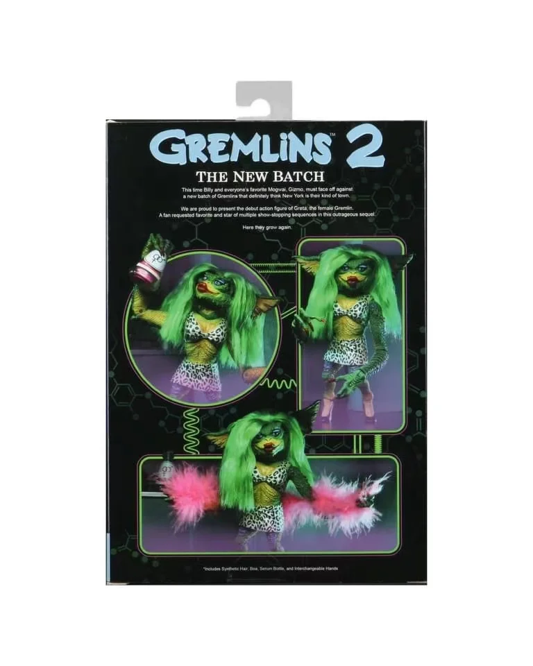 Фигурка NECA Gremlins Ultimate Gamer Film Female 2 Greta фигурка модели игрушки оригинальная