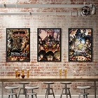 Картина из японского аниме атака на постер Титанов, постер на холсте с художественными мотивами, Абстрактная Декоративная Настенная картина для домашнего декора
