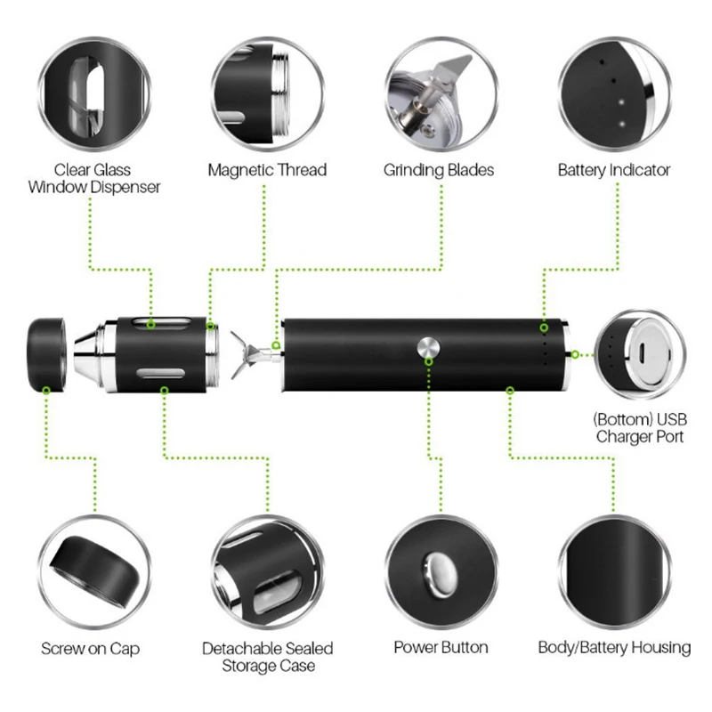 Billig Grinder Handheld Elektrische Schleifen Stift USB Aufladbare Mit Metall Klingen _ WK