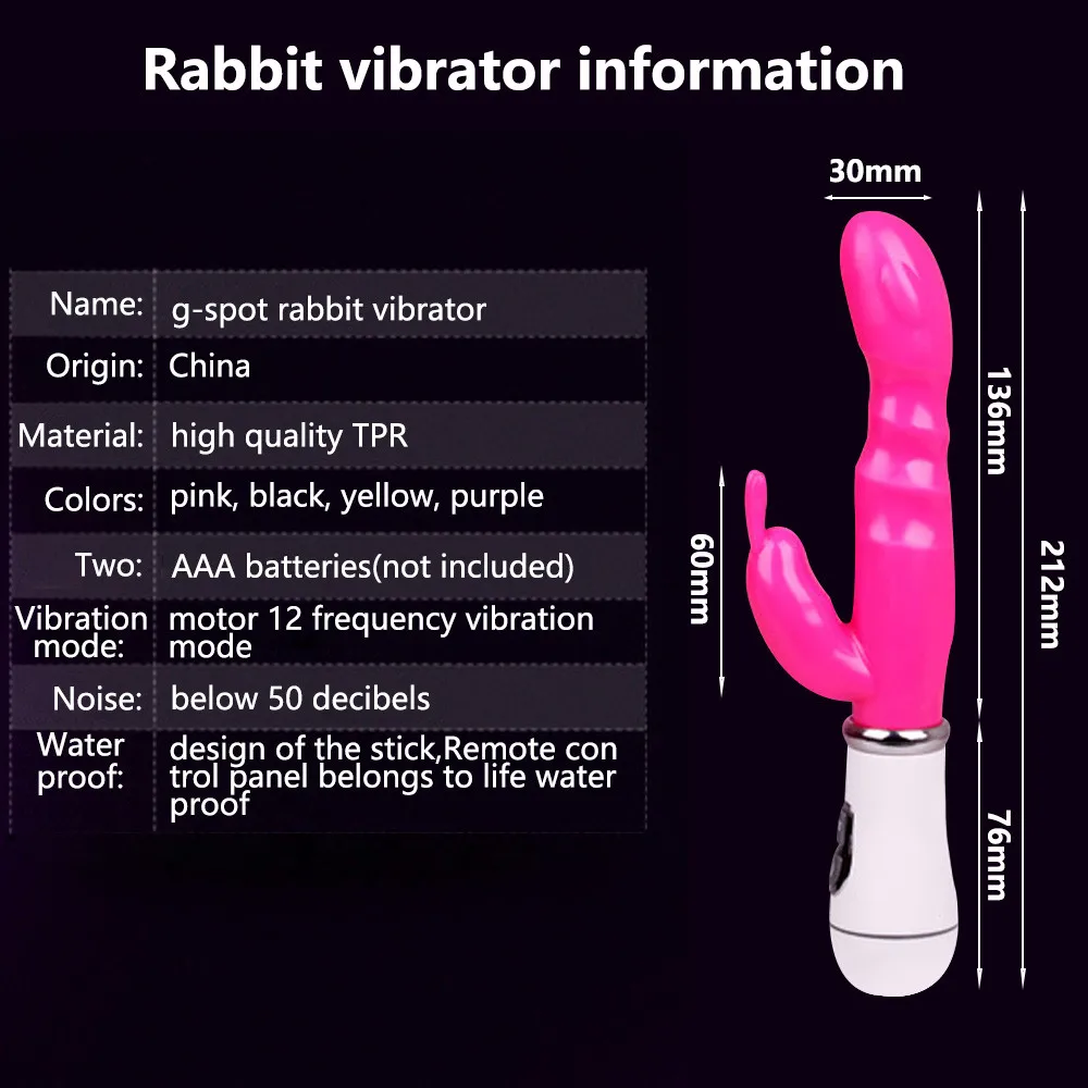 10 скоростей Женский вибратор мастурбатор сильный кролик двойной