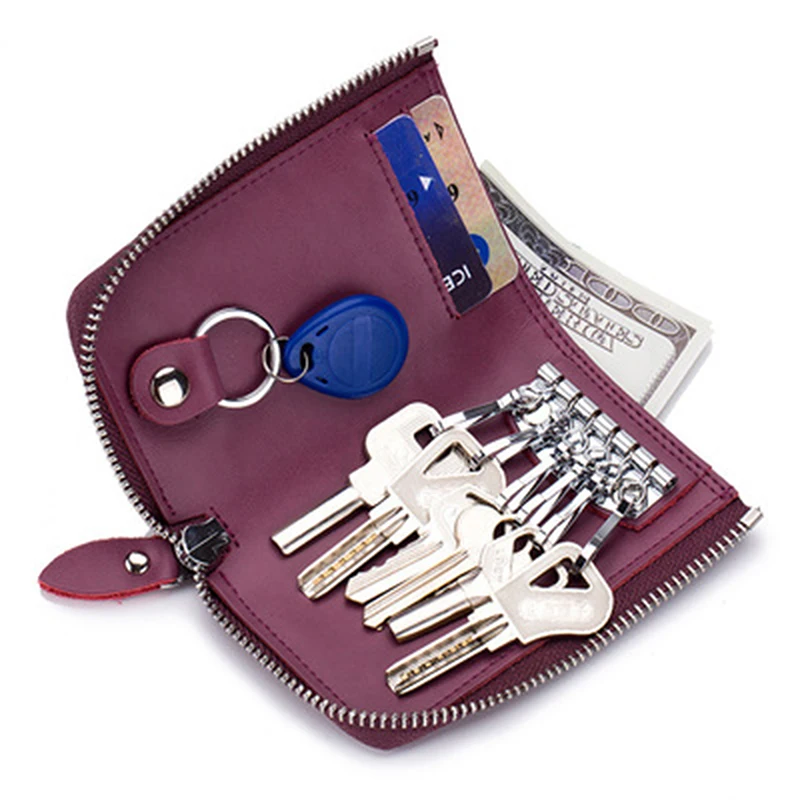 High Capacity Key Wallet Men Coin Housekeeper Keychain Purse Card Package Organizer Bag Car Keys Cover Simple Holder Case | Багаж и сумки
