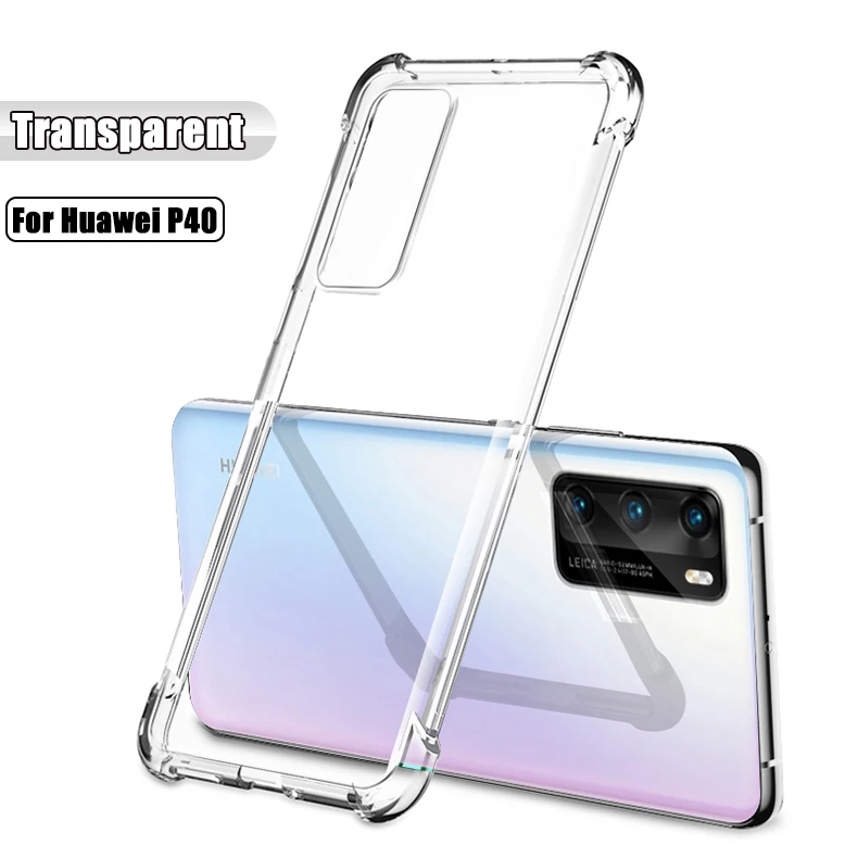 Силиконовый ТПУ чехол на для Huawei хуавей P30 Pro Чехол P20 P40 Plus плюс противоударный Mate