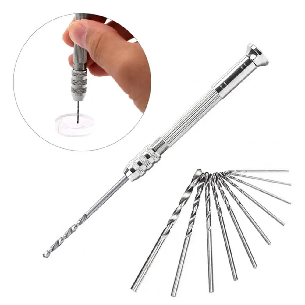 

10 шт./компл. 0,8-3,0 мм Спиральные сверла с круглым хвостовиком высокая твердость HSS точные мини Ручные спиральные сверла для дерева ювелирных и...