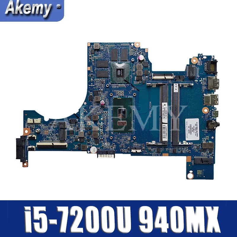926281 001 601 DAG74AMB8D0 w i5 7200U cpu 940MX/4GB GPU для ноутбука For HP Pavilion 15T CC000 15 cc Series PC материнская
