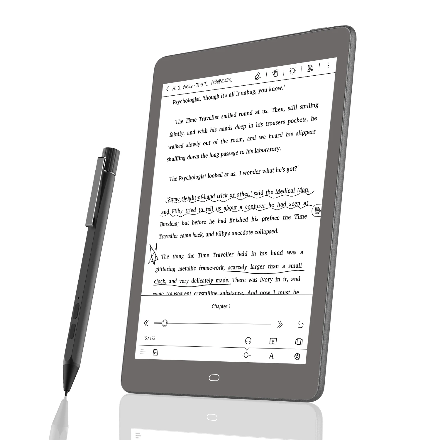 2022 NEW Arrival Meebook(likebook) P78 pro 7.8&quot Android Ebook reader электронная книга 3G/32GB 11 with SD card |
