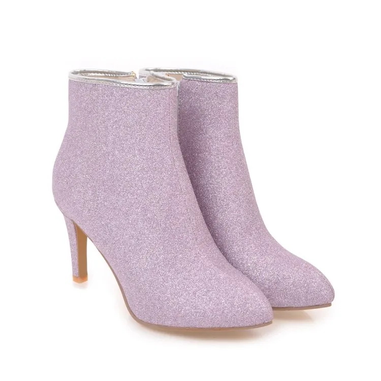 Женские ботильоны с коническим каблуком однотонные ботинки больших размеров 9 10