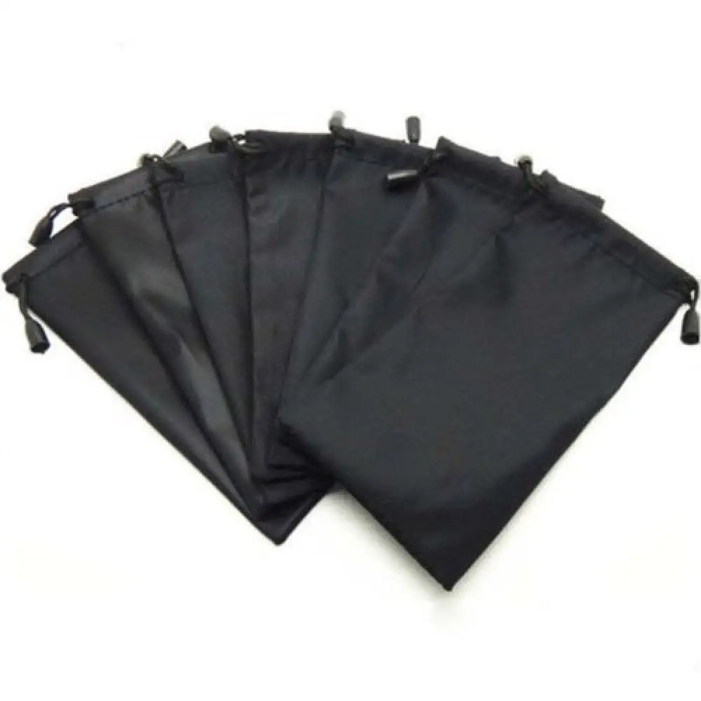 

5pcs Sunglasses Soft Cloth Dust Cleaning Optical Glasses Carry Black Microfiber Bag Portable New