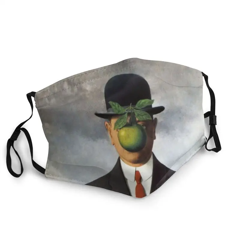 Моющиеся Рене Магритта сын человек маска для полости рта итальянского художника