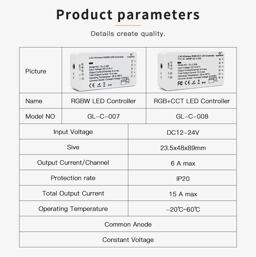 Светодиодный регулятор яркосветодиодный OPTO ZigBee 3 0 яркости LED лент 12 В 24 RGBW RGB + CCT