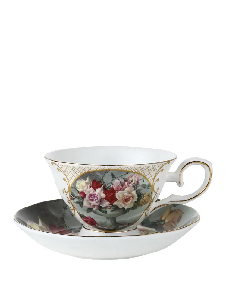 

Bone China English tea cup set retro afternoon tea cup coffee plate elegant European small luxury ceramic tea set