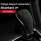 Подходит для Subaru XV Forester Алькантара замшевый чехол переключения передач для замены защитного чехла рычага переключения передач на украшение