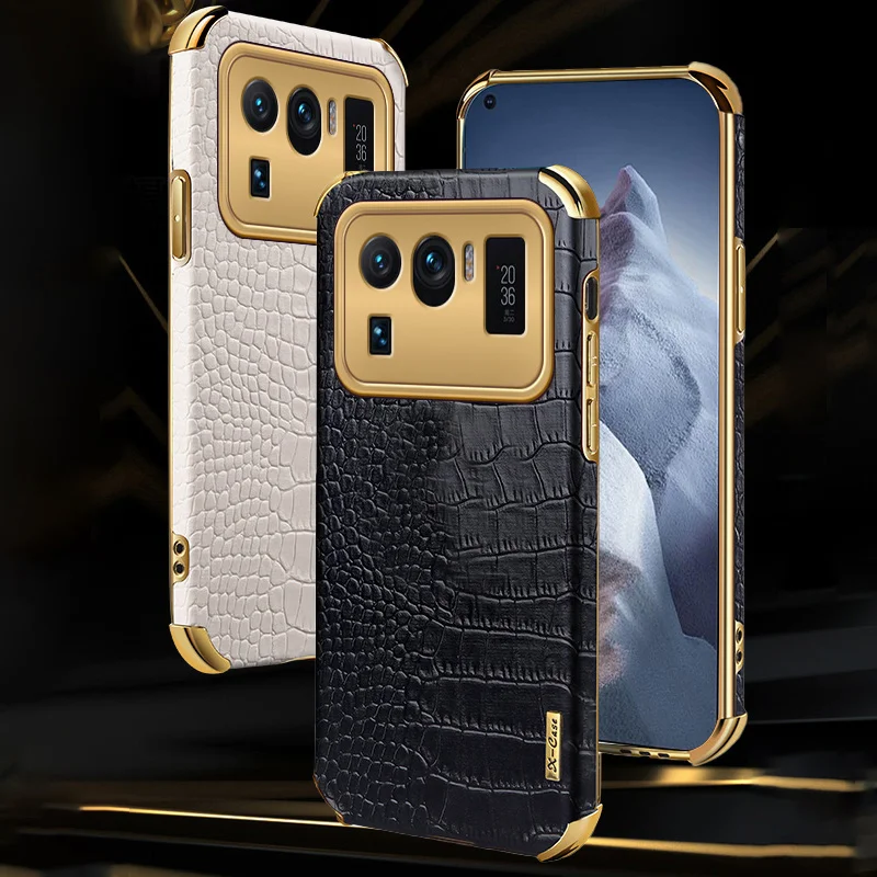 

Luxury brand 3D crocodile skin pattern Case For Xiaomi Mi 11 Lite Pro Ultra Redmi Note10 Pro Max s Soft Leather Phone Cover Capa
