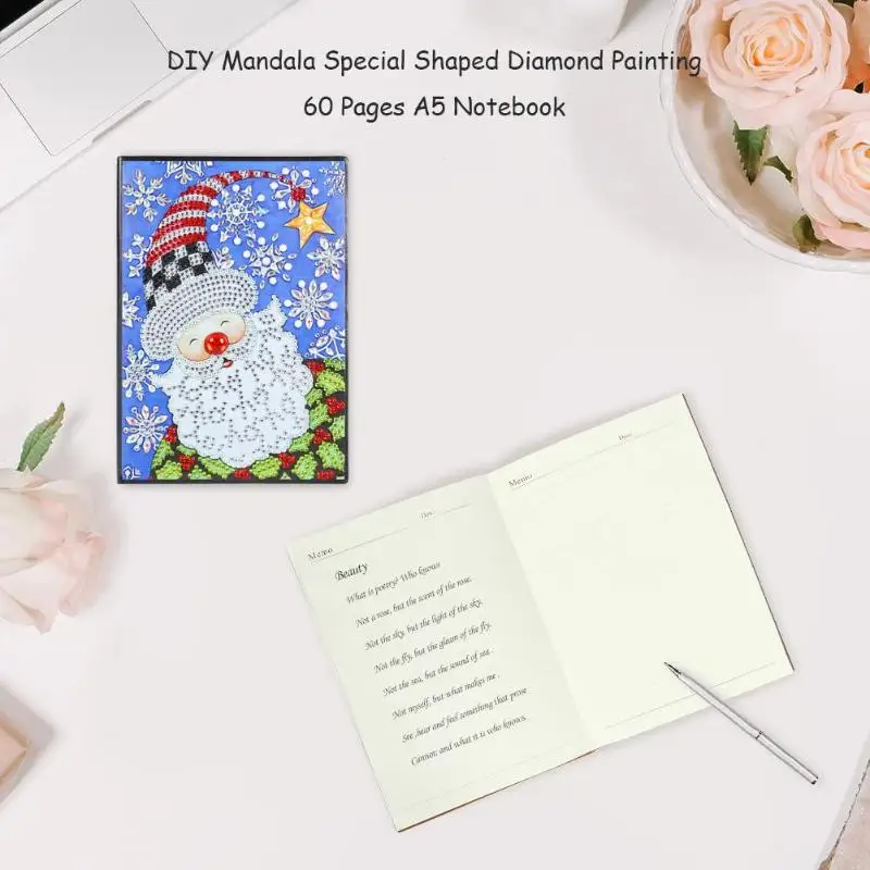 VODOOL наполовину законченный DIY Санта Клаус специальная форма алмазная картина 60