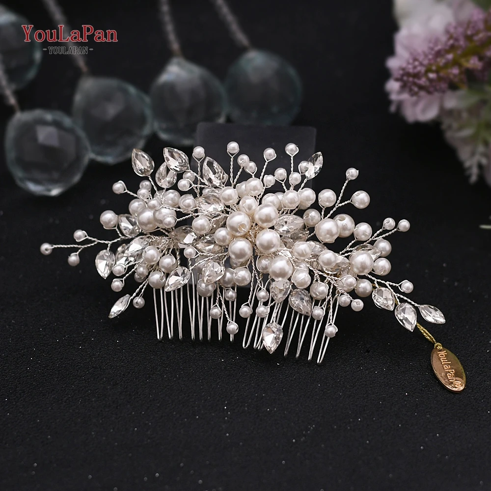 TOPQUEEN HP42 хрустальные стразы свадебные гребни невесты для волос аксессуары