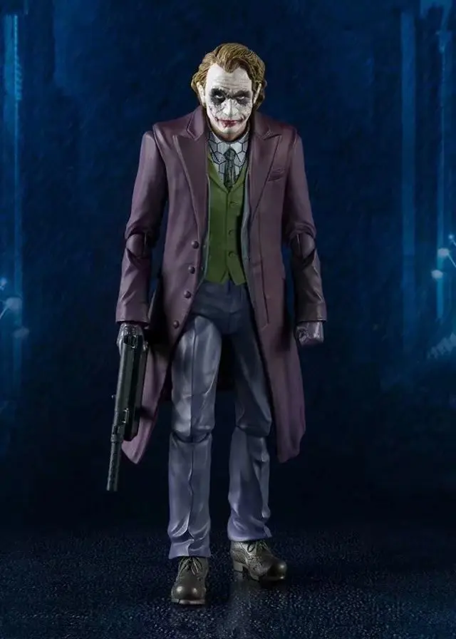 

SHF Dark Knight Clown Heath Ledger male Joker Boxed Hand Model 6" Male Action Doll Figure model Toys gifts