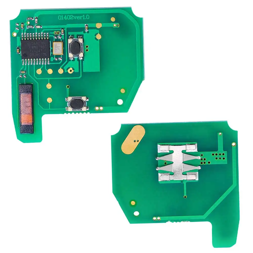 KEYECU пара дистанционного управления автомобильный ключ с 2 кнопками и 433 МГц ID46