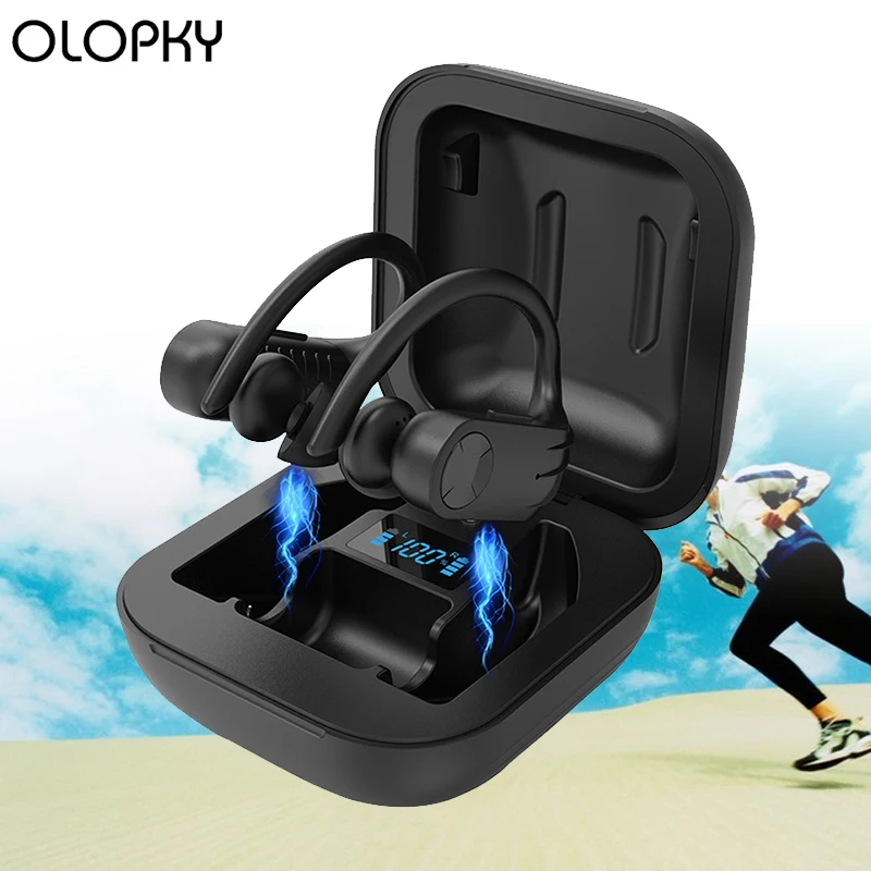 

Спортивные светодиодные Bluetooth наушники беспроводные наушники TWS стерео наушники Handsfree Phone игровая гарнитура для iPhone Xiaomi Android