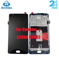 for oneplus 3 lcd displaytouch screen digitizer assembly with frame fram5 5inch 1920x1080p for one plus 3t a3010 a3003 a3000