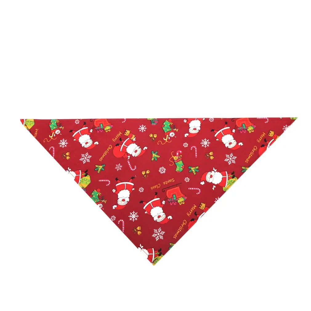 

Банданы для собак, Рождественский шарф для питомцев, полотенце для домашних питомцев, яркое полотенце для рождественской собаки, смываемый ...