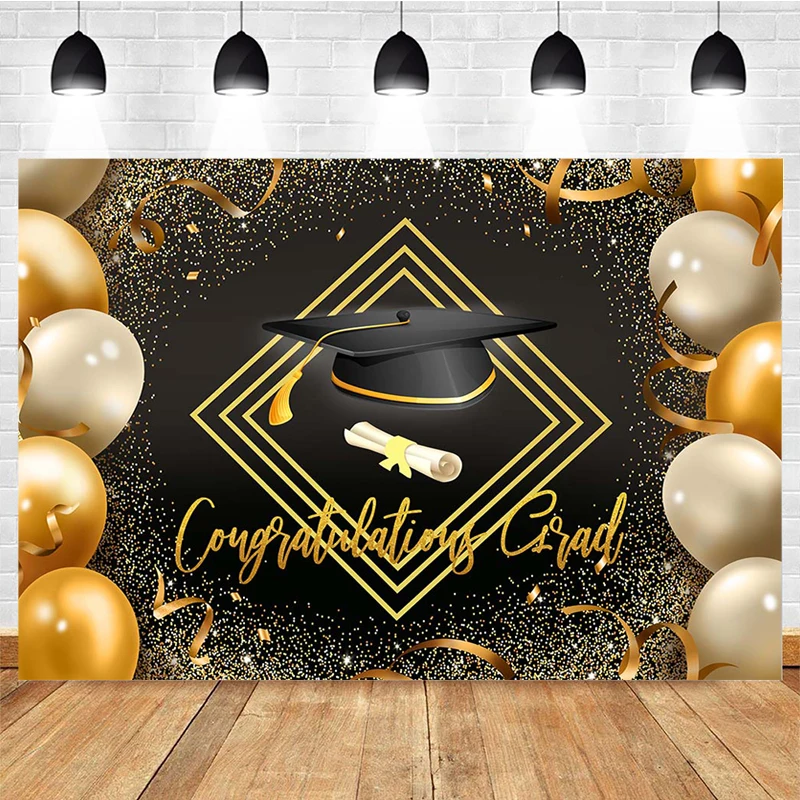 

Mocsicka фон для фотосъемки на выпускной церемонии, Мальчишник, шляпа, воздушный шар, украшение, реквизит для детской портретной студийной фото...