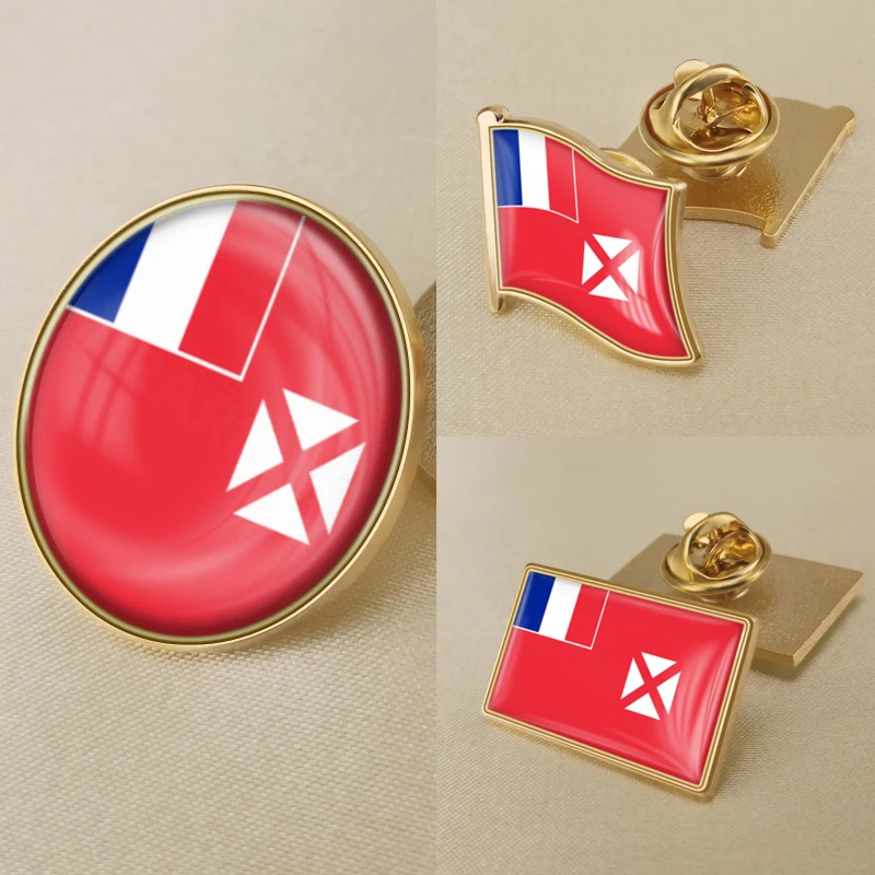 

Wallis and Futuna of France Flag Brooch Badges Lapel Pins