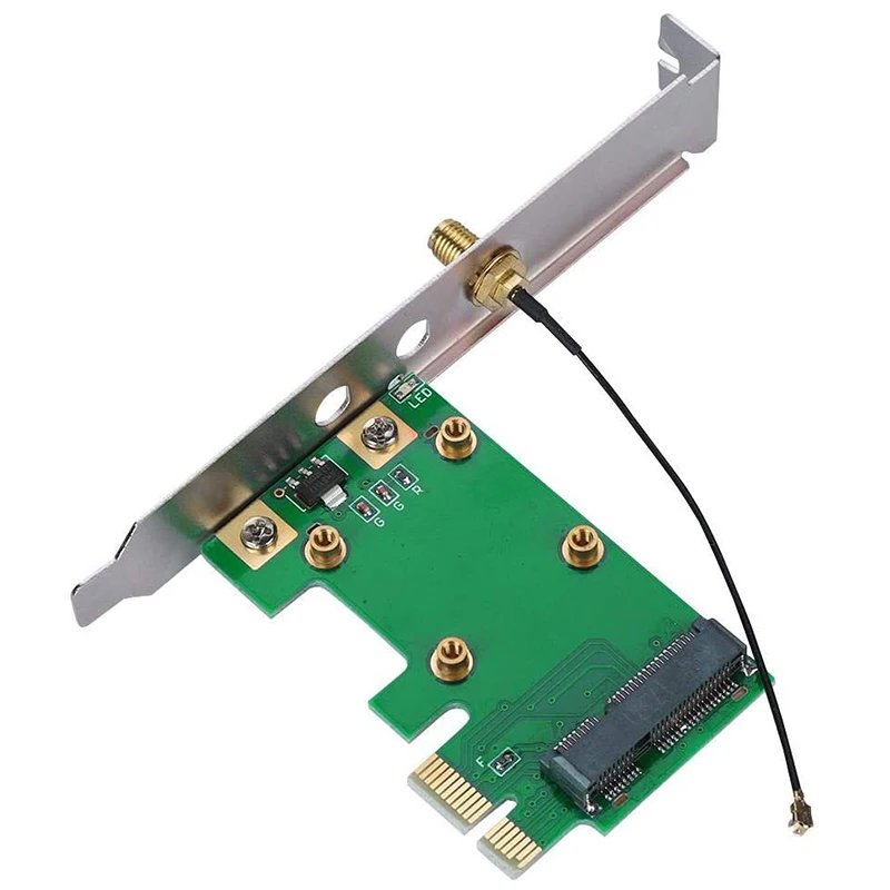 

PCI Express to Mini PCI Express Card Adapter Wireless Network Ethernet LAN Mini PCI-E Riser PC to Network Card Adapter